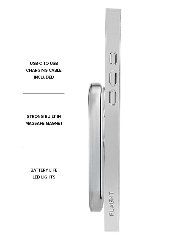 Silver MagSafe Battery Pack (Works with MagSafe Cases Only)